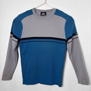 Vintage Lido Sports Mens Ski Sweater M multicolor Wool Distressed Muscle 90s